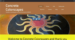 Desktop Screenshot of concretecolorscapes.com