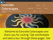 Tablet Screenshot of concretecolorscapes.com